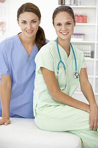 Female hospital doctors