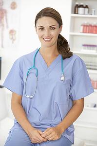 Female hospital doctor