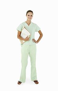 Young hospital worker