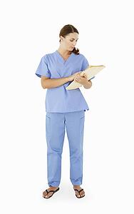 Female hospital worker