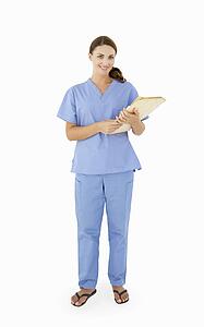 Female hospital worker
