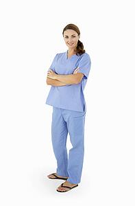 Female hospital worker