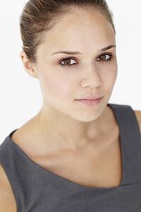 Young woman head and shoulders