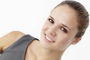 Young woman head and shoulders