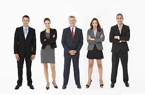 Group Of Businesspeople In Studio