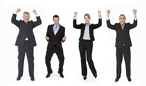 Group Of Businesspeople In Studio