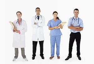 Portrait Of Medical Staff In Studio