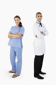 Portrait Of Medical Staff In Studio