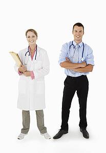Portrait Of Medical Staff In Studio