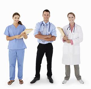 Portrait Of Medical Staff In Studio