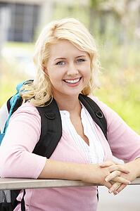 Portrait young woman outdoors