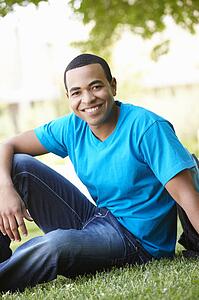 Portrait young man outdoors