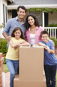 Family moving into new house