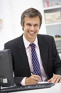 Doctor at desk