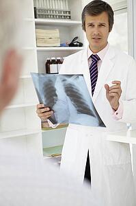 Doctor with senior patient