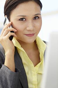 Young businesswoman at work