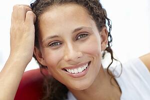 Young woman head and shoulders
