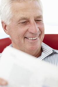 Senior man reading