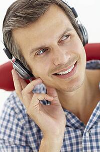 Man with headphones