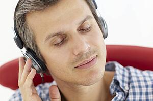 Man with headphones