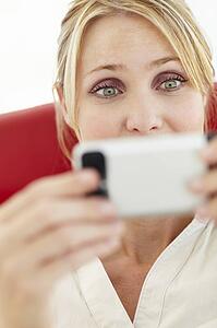 Woman texting