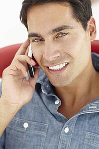 Young man talking on the phone