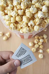Popcorn and cinema tickets