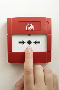 Break-glass fire alarm