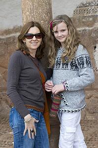 Portrait Of A Mother And Daughter; Chinchero Peru