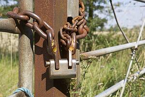 Chain and padlock