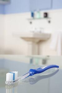 Toothbrush in bathroom