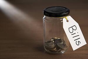 Coins in a jam jar