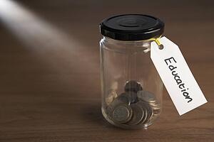 Coins in a jam jar
