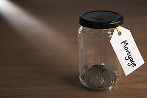 Coins in a jam jar