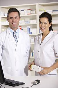 American pharmacists at work