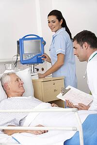 Doctor, nurse and patient in USA Accident and Emergency