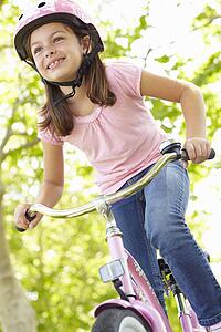 Girl riding bike