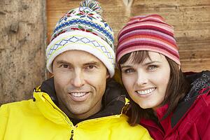 Middle Aged Couple Dressed For Cold Weather