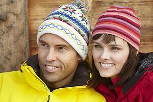 Middle Aged Couple Dressed For Cold Weather