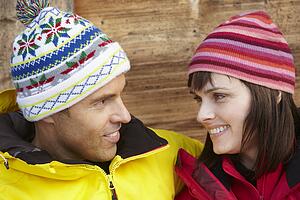 Middle Aged Couple Dressed For Cold Weather