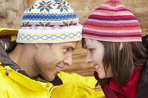 Middle Aged Couple Dressed For Cold Weather