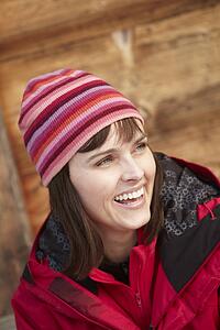 Middle Aged Woman Dressed For Cold Weather