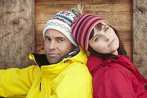 Middle Aged Couple Dressed For Cold Weather