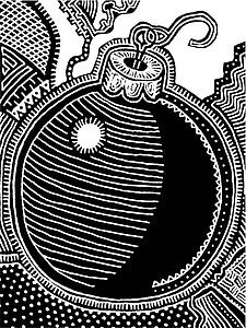 Christmas Tree - B&W