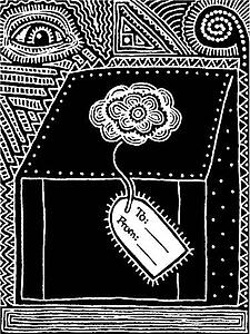 Christmas Ornament - B&W