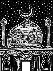 Happy Hannukkah - B&W