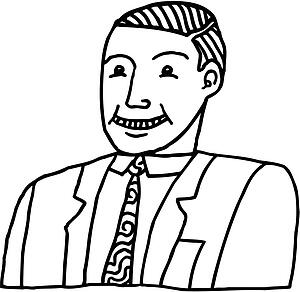 Business Guy - B&W