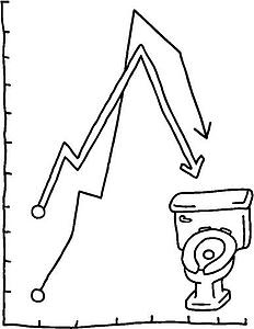 Down Crapper - B&W