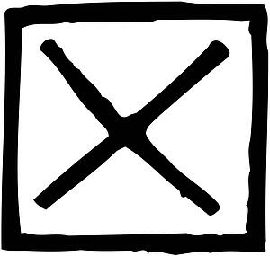 Box w/X