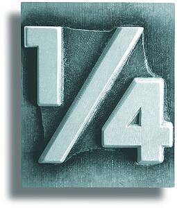 Teal Metal Shadow One Quarter